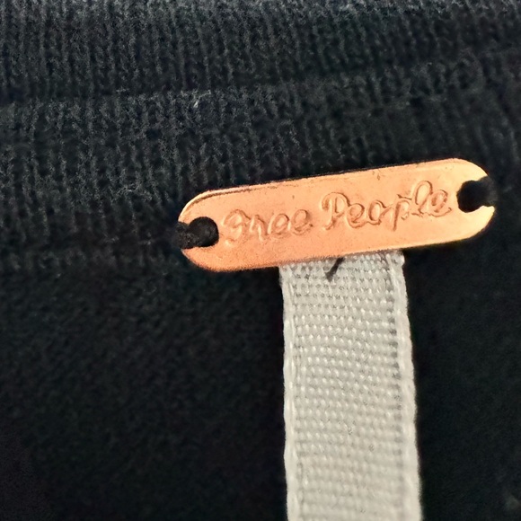 Free People Chasing You Lace Longline Top in Black - Picture 5 of 13